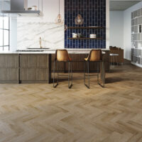 Room with Invictus Ultimus Regency Oak Parquet Scone LVT flooring