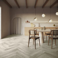 Room with Invictus Ultimus Sienna Oak Parquet Orchid LVT flooring