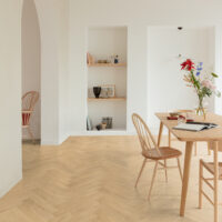 Living room herringbone