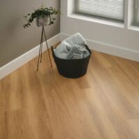 Honey Oak flooring by Amtico in a living room