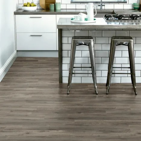 Amtico Weathered Oak flooring in a kitchen