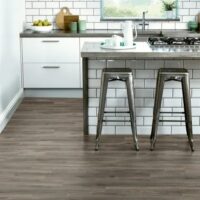 Amtico Weathered Oak flooring in a kitchen