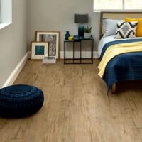 Amtico Featured oak flooring in a bedroom