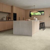 Alimini Travertine flooring in a Kitchen