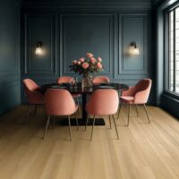 Palio Brenta Limed Oak flooring in a dining room