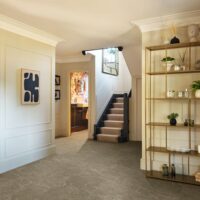 Liri Travertine Flooring in a Hallway