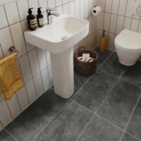 Amtico Storm Oak flooring in a bathroom