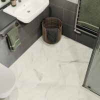 Amtico Clarence Marble flooring in a bathroom