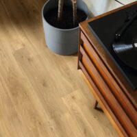 Amtico Hunters Oak flooring in a living room