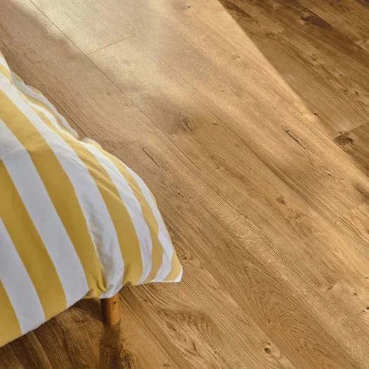 Amtico English oak in a bedroom
