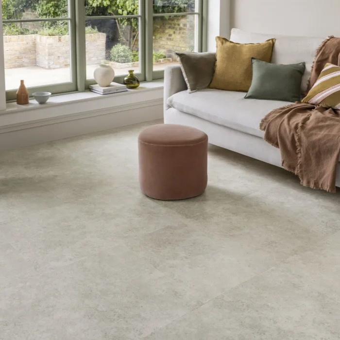 Amtico Temple stone flooring in a living room