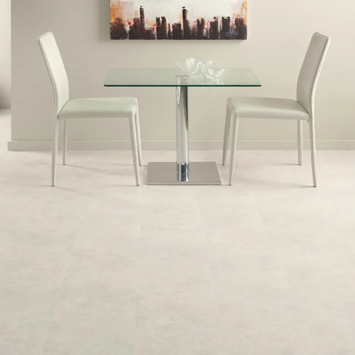 Ceramic Frost flooring by amtico in a dining room