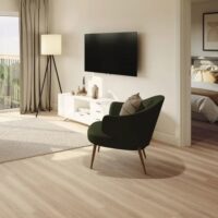 Amtico Hushed Oak flooring in a living room