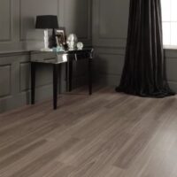 Amtico Dusky Walnut flooring in a living room