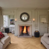 Room with Karndean French Oak Herringbone flooring
