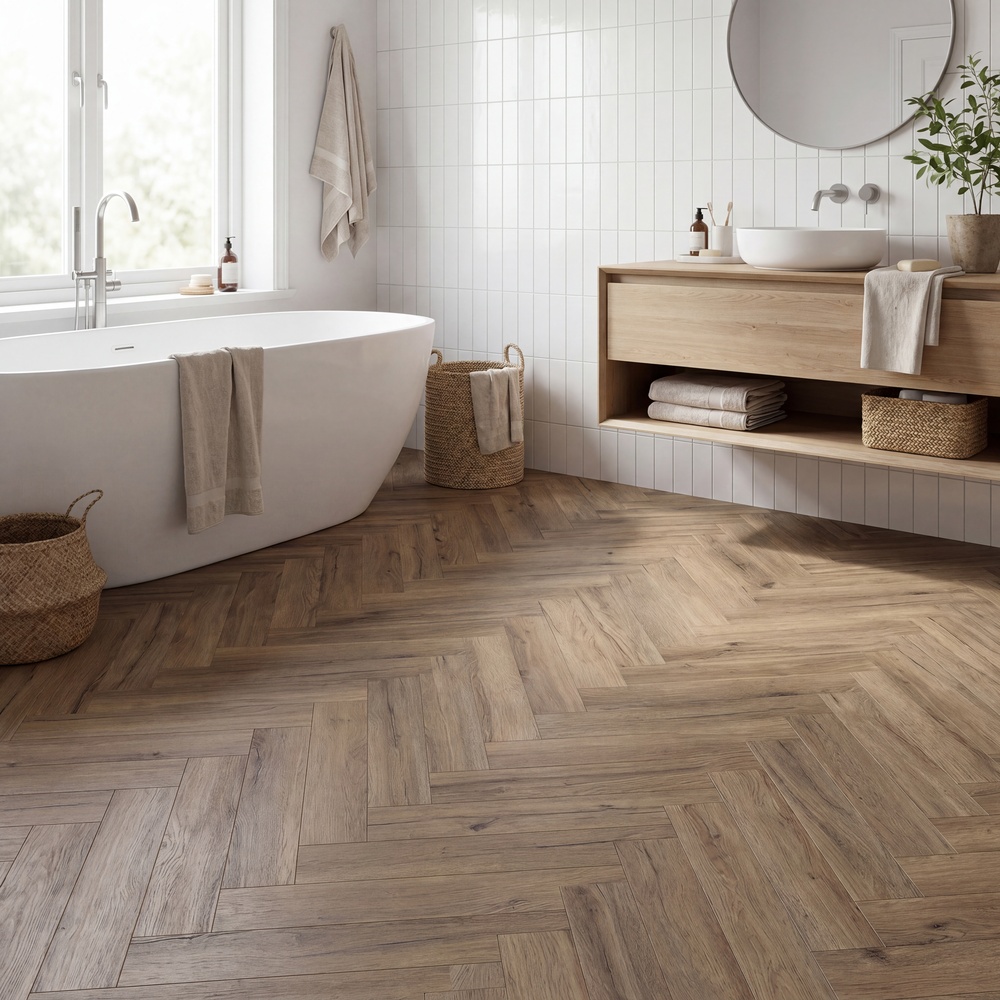 Heritage Oak Herringbone | PureCore Click | BestatFlooring