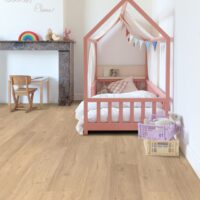 Childrens Bedroom with Floorify Latte flooring