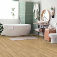 D40792 Adja Oak flooring in a a bathroom